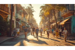 親子留学を比較検討するときの静かな街の風景イメージ画像