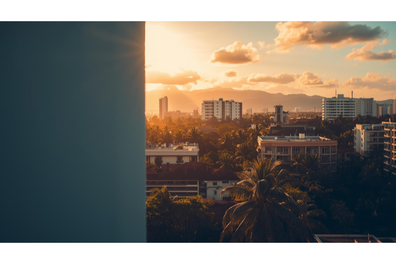 光の位置で、時間が分かる街