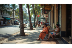 南国の街で説明をせずに自然体で過ごせる日常のイメージ画像