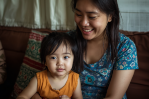 ドゥマゲッティ親子留学で少しずつ環境に慣れていく日本人の子ども イメージ