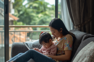 ドゥマゲッティで母子留学生活を送る日本人親子の生活イメージ